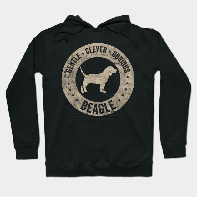 Vintage Beagle design for beagle dog owner in cool retro style Hoodie by Keleonie